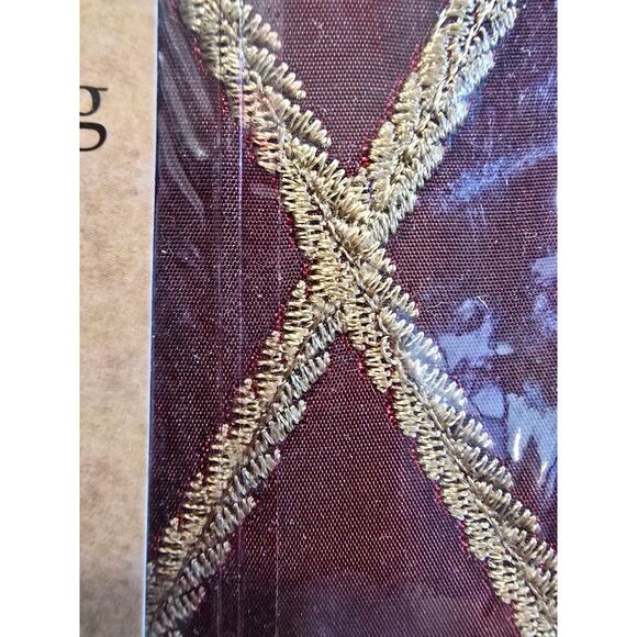 Embroidered Diamond Taffeta Drape - 1 Panel, 3 Available - Picture 6 of 9